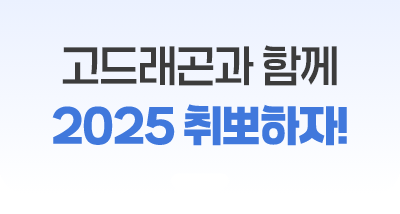 고드래곤과 함께 2025 취뽀하자!